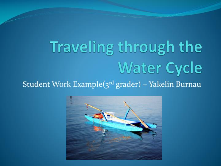 traveling through the water cycle