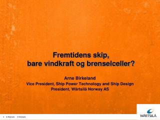 Fremtidens skip, bare vindkraft og brenselceller?