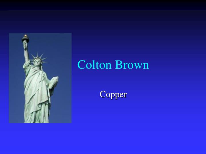 colton brown