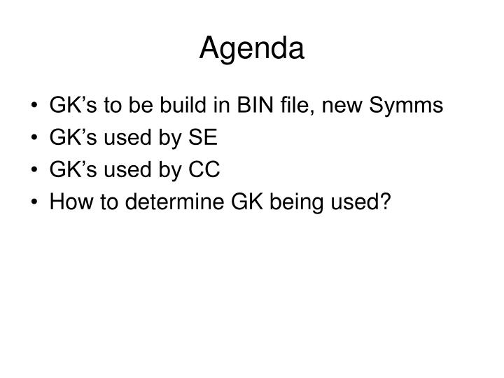 agenda