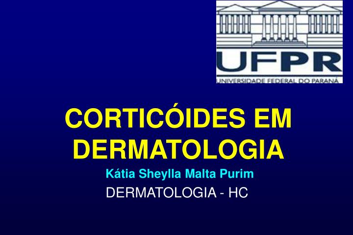 cortic ides em dermatologia