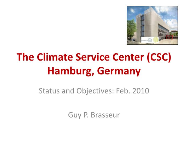 the climate service center csc hamburg germany