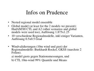 Infos on Prudence