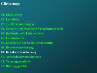 gliederung