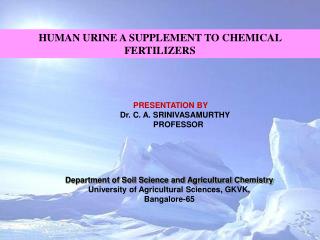 PRESENTATION BY Dr. C. A. SRINIVASAMURTHY PROFESSOR