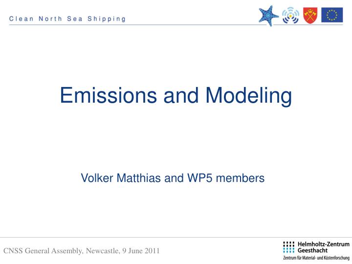 emissions and modeling