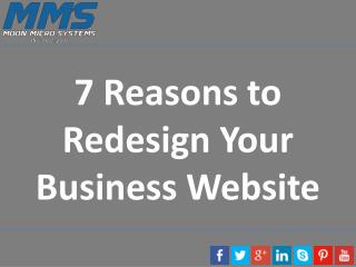 7 Reasons to Redesign Your Business Website
