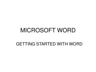 microsoft word