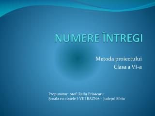 numere ntregi