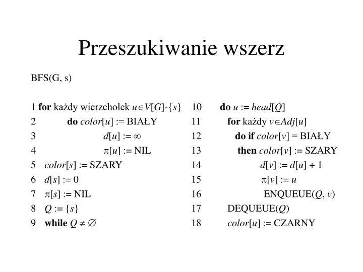 przeszukiwanie wszerz