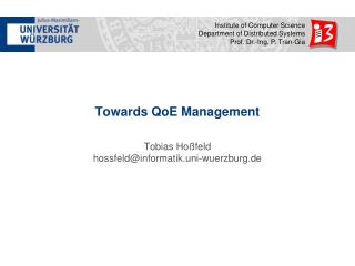 towards qoe management