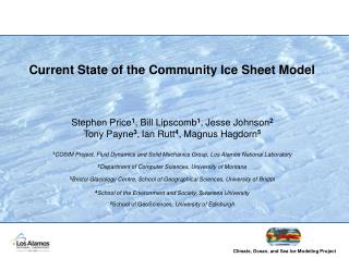 Current State of the Community Ice Sheet Model