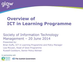 Overview of ICT in Learning Programme