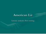 American Lit - slide 1