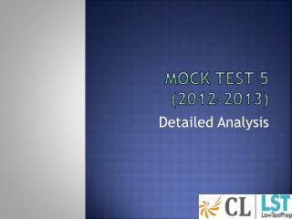 Mock Test 5 (2012-2013)
