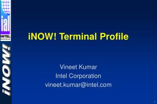 iNOW! Terminal Profile