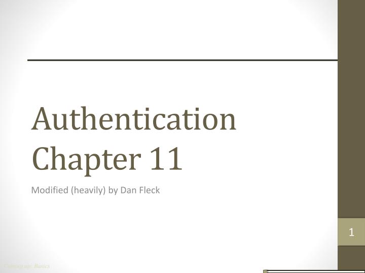 authentication chapter 11