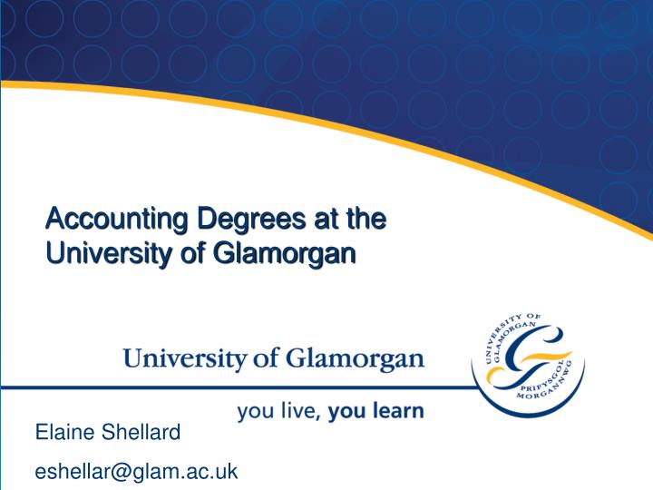 accounting degrees at the university of glamorgan