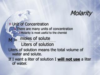 molarity