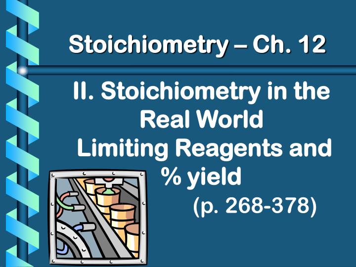 stoichiometry ch 12