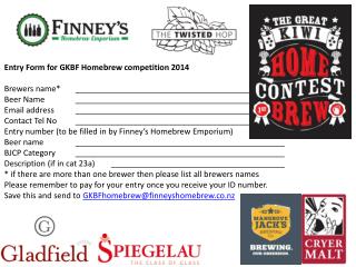 Entry Form for GKBF Homebrew competition 2014