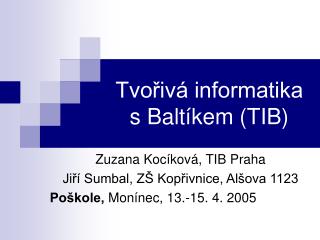 tvo iv informatika s balt kem tib