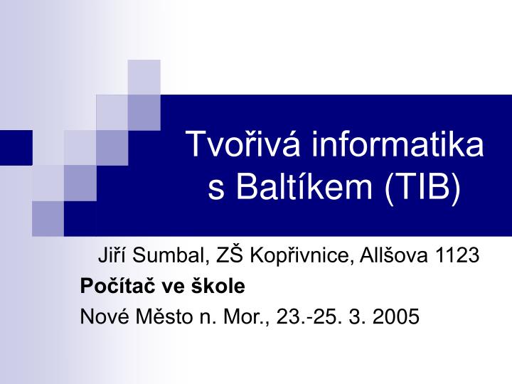 tvo iv informatika s balt kem tib