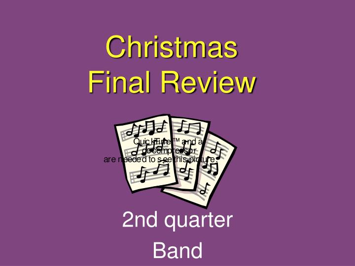 christmas final review