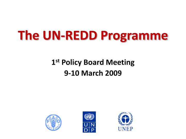 the un redd programme