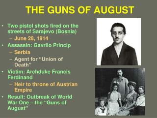 THE GUNS OF AUGUST