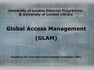 University of London External Programme &amp; University of London Library