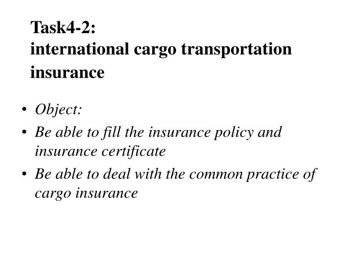 task4 2 international cargo transportation insurance