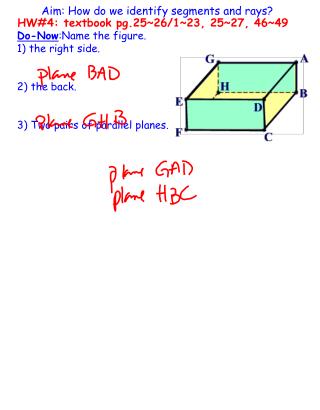 Aim: How do we identify segments and rays?