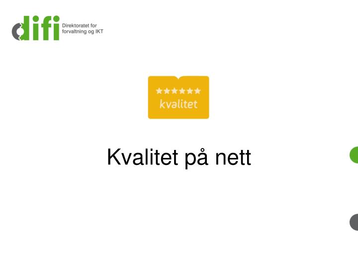 kvalitet p nett