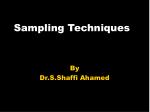 Sampling Techniques - slide 1
