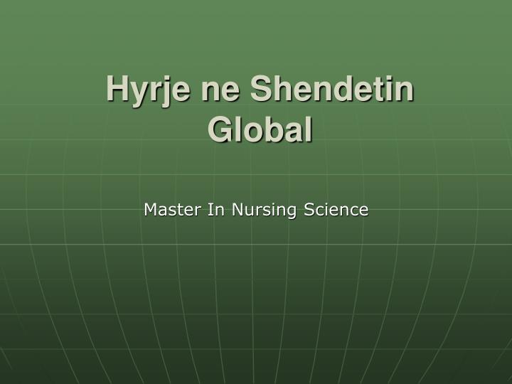 hyrje ne shendetin global