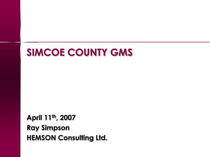 simcoe county gms