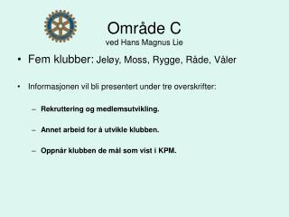 omr de c ved hans magnus lie