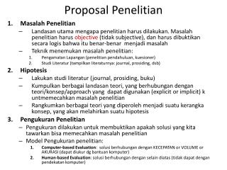 proposal penelitian