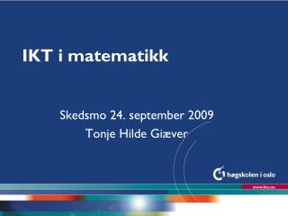 ikt i matematikk