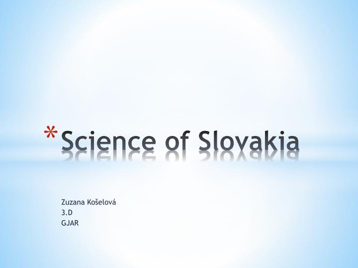 science of slovakia