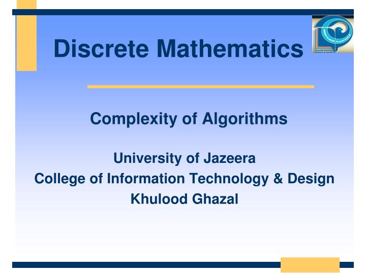 discrete mathematics