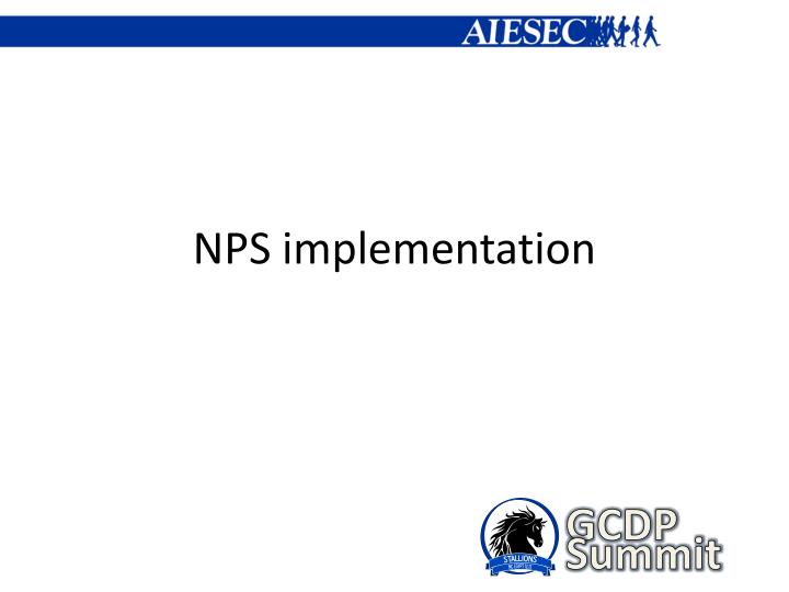 nps implementation