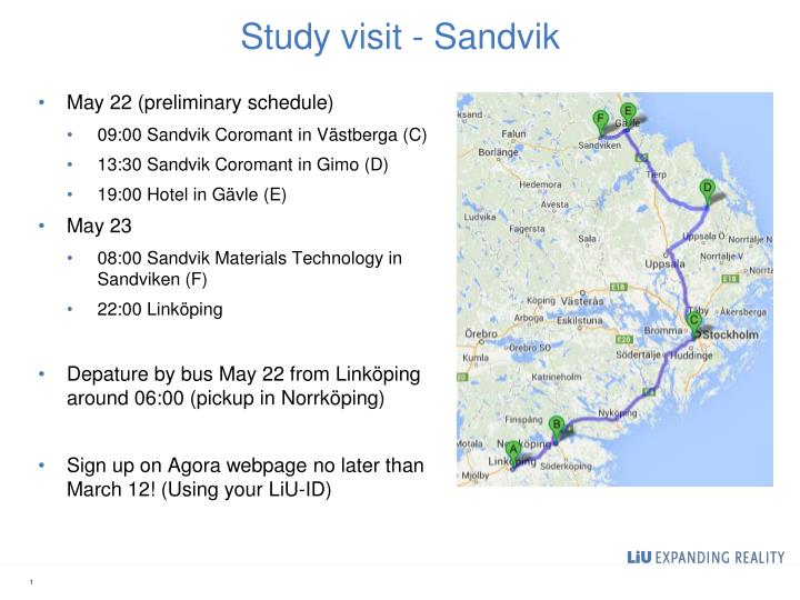 study visit sandvik