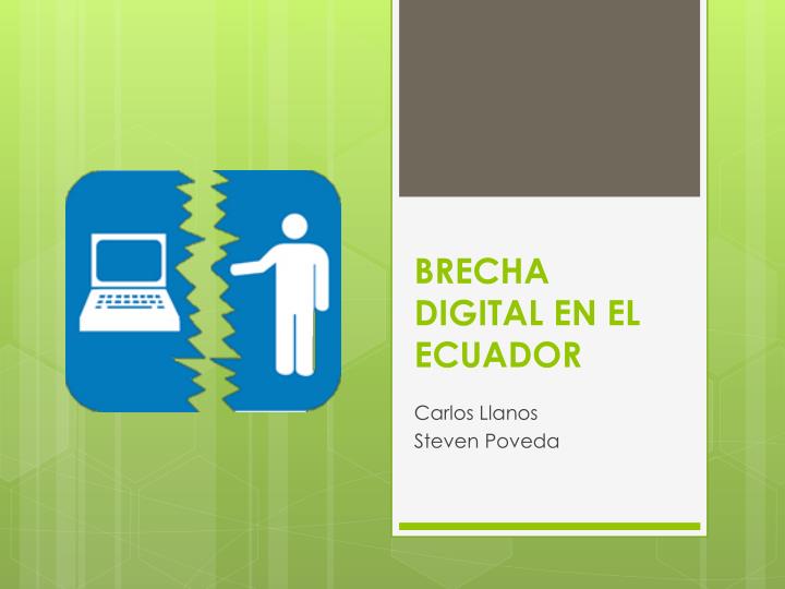 brecha digital en el ecuador