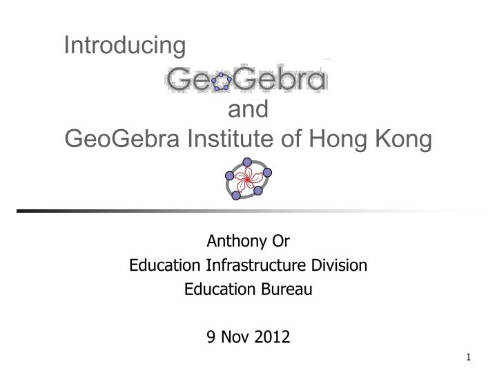and geogebra institute of hong kong