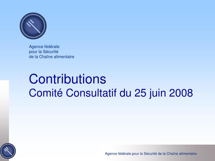 contributions comit consultatif du 25 juin 2008