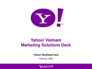 Yahoo! Vietnam Marketing Solutions Deck
