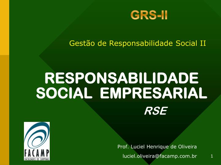 responsabilidade social empresarial rse