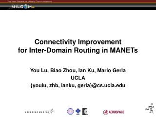 Connectivity Improvement for Inter-Domain Routing in MANETs
